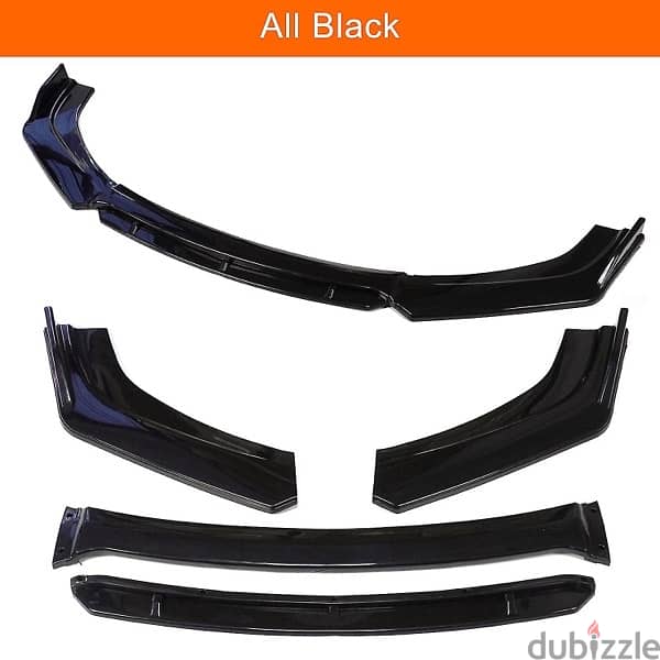 car body kit 3pcs universal fits all cars gloss back with side kit new 3