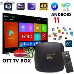 5G Android Smart TV box Reciever/Watch TV channels without Dish