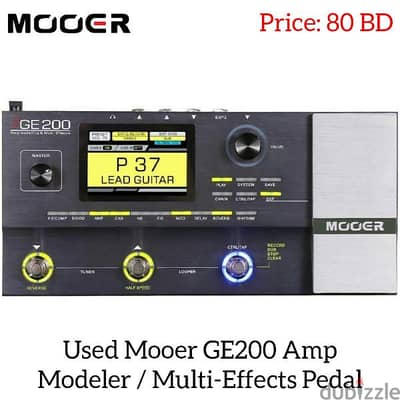 Used Mooer GE200 Amp Modeler / Multi-Effects Pedal available in