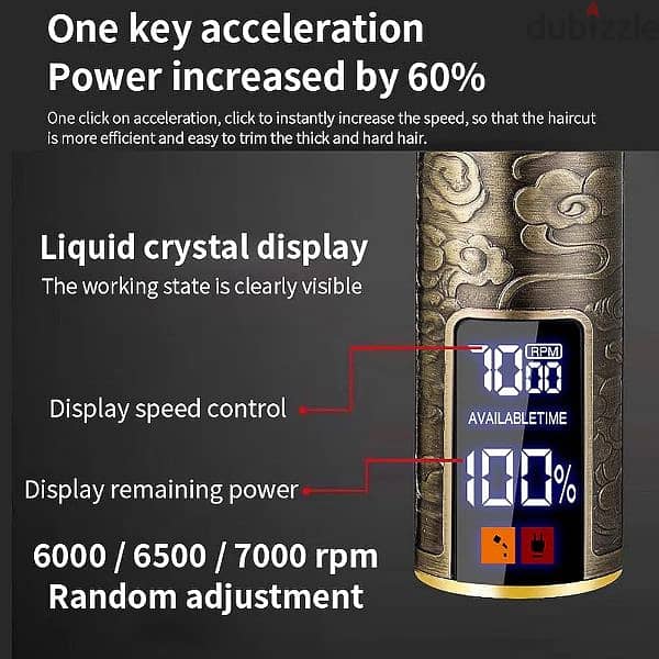 Hair Trimmer good battery timing with LCD 0