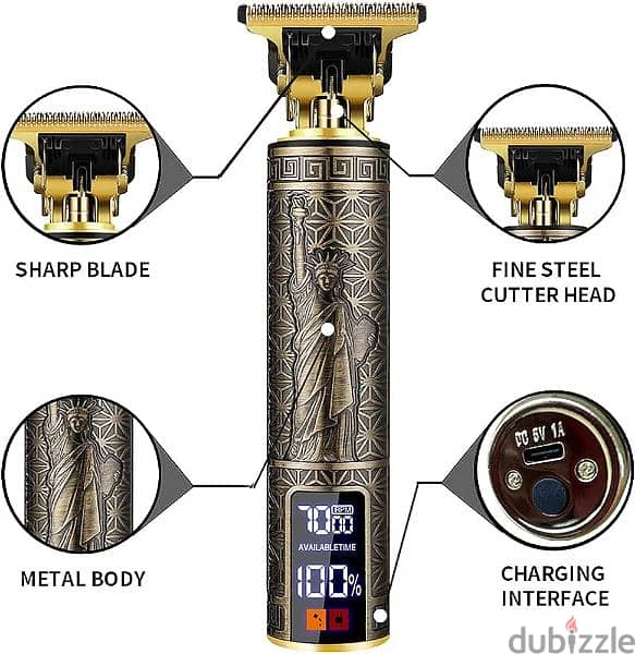 Hair Trimmer good battery timing with LCD 1