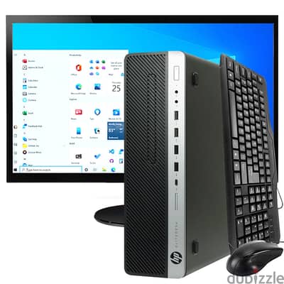 HP 800-G2 Core i5 8Th Gen 08 GB RAM 256Gb  SSD 22" hp Moniter Wd Os 10