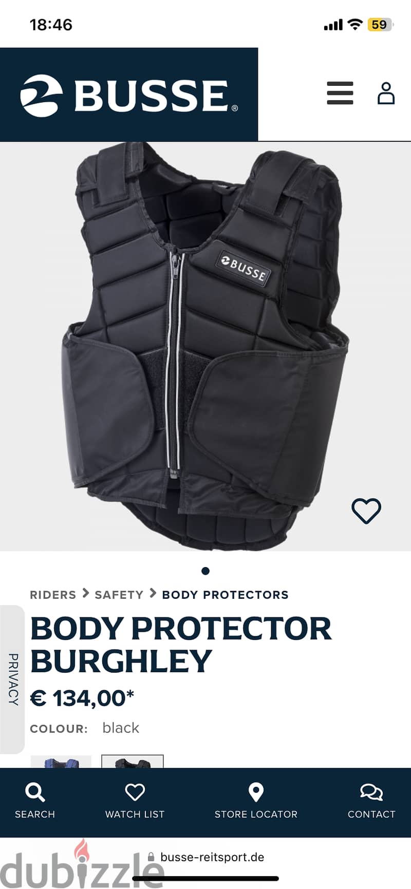 (EQUESTRIAN) BUSSE Reitsport BODY PROTECTOR 0