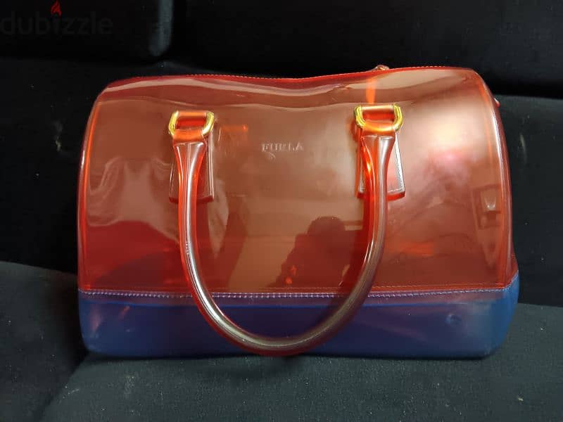Furla Red and Blue mix colour candy transparent bag (Special Edition!) 0