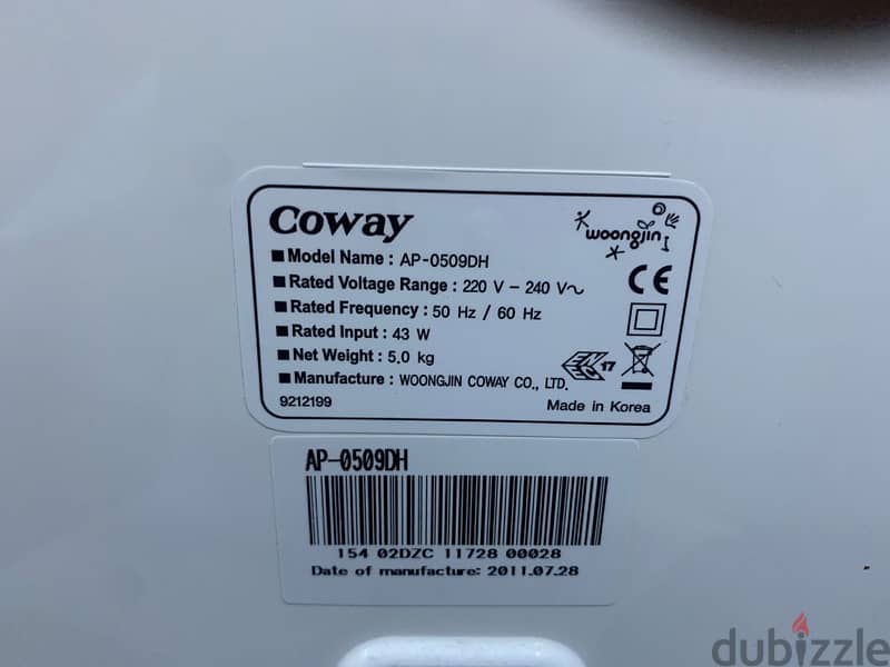 Coway Air Purifier BD35 1