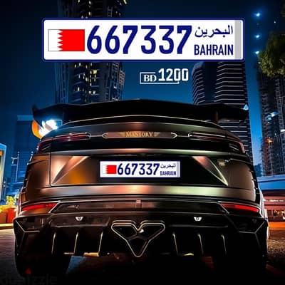 رقم مميز شامل التملك special number plate including ownership