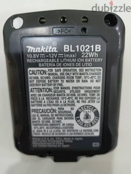 New Makita Battery CXT Max 12V 2.0AH بطارية مكيتا جديدة 0