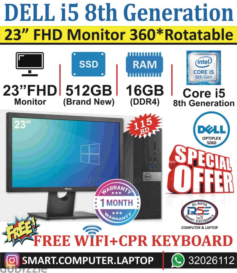 I5 8th Generation DELL Computer Set 23