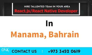 Local Manama React. JS / React Native Developer Available (Remotely) 0