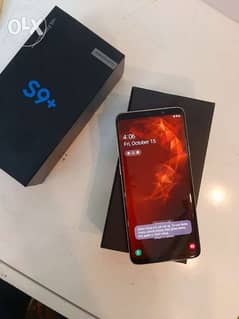 Samsung S9 plus with box and all accessories original with warranty 0