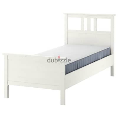 IKEA HEMNES 90x200 White Bed With Mattress