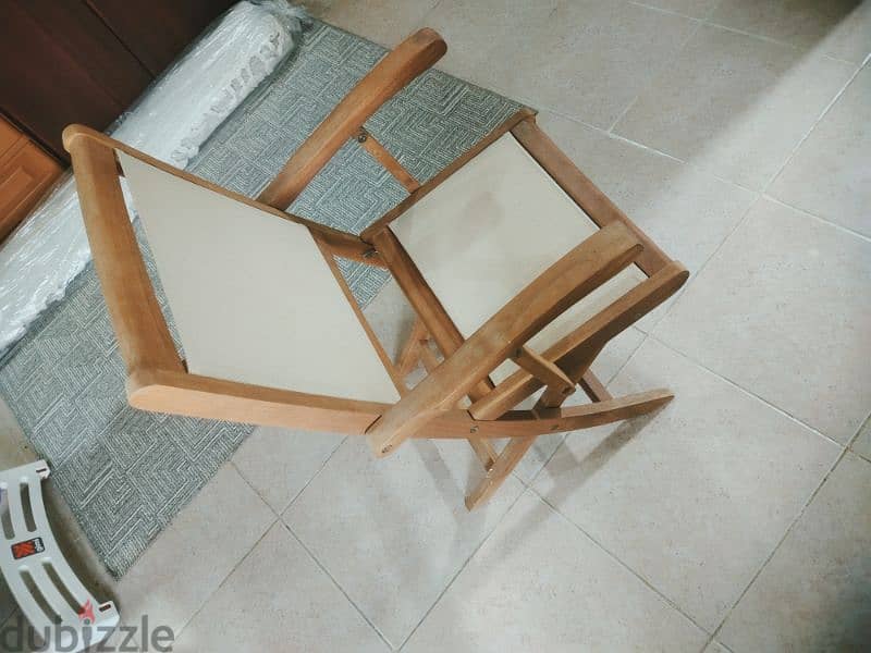 Foldable wooden chair 5