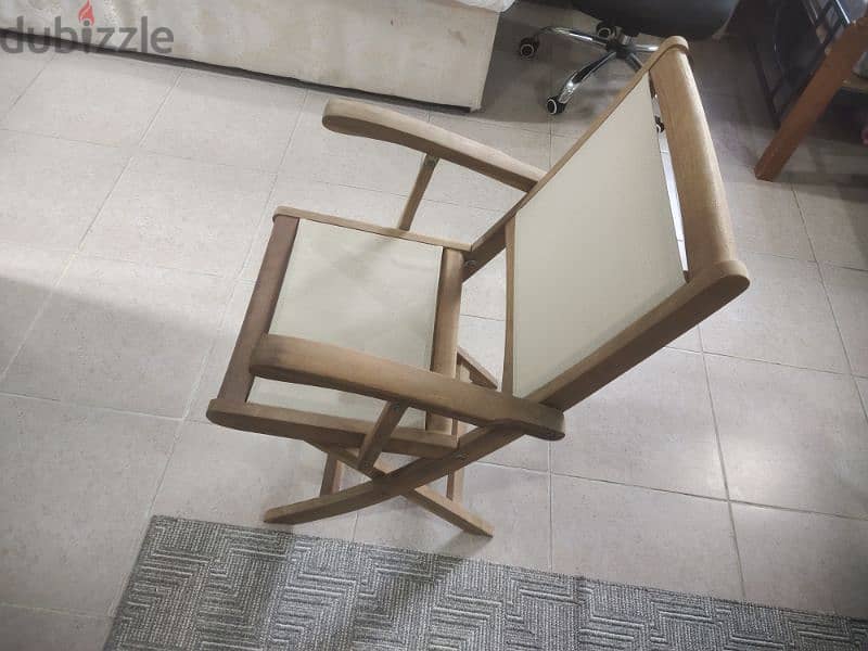Foldable wooden chair 6