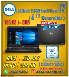 Dell Core i7 6th Gen 16GB RAM M2 512GB SSD 14Screen FREE Home Delivery 0