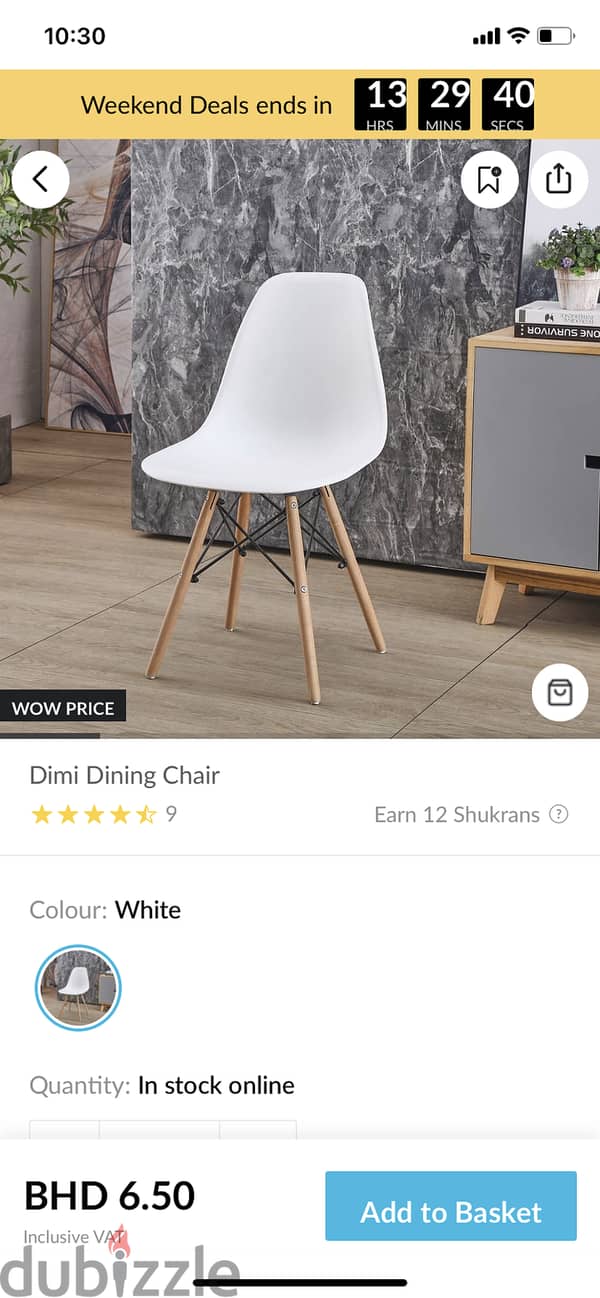 Dining chairs deals dubizzle