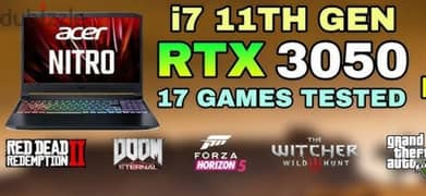 New   i7 11th Gen 1TBSSD RTX3050Ti Gaming Laptop#