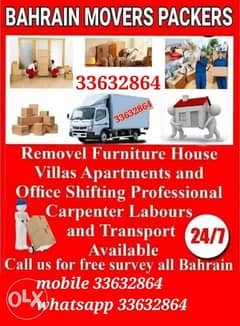 All over Bahrain moving- Packing- professional services available 0