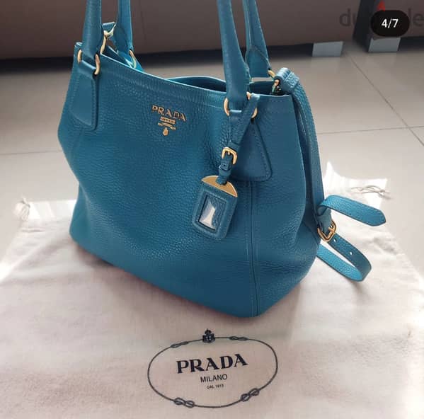 Prada milano 2024 blue purse