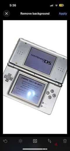 nintendo Dslite silver /with game