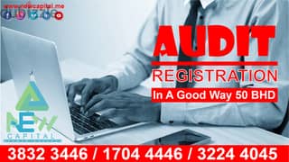Audit resgistration in a good way 50 BHD ''''