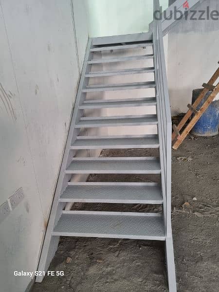 Mezzanine floor with steel Staircase and handrails 2