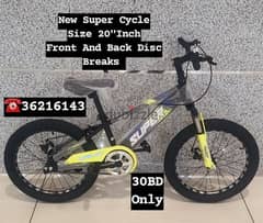(36216143) New Cycle For Kid's Size 20"Inch With Front and Back Disc 0