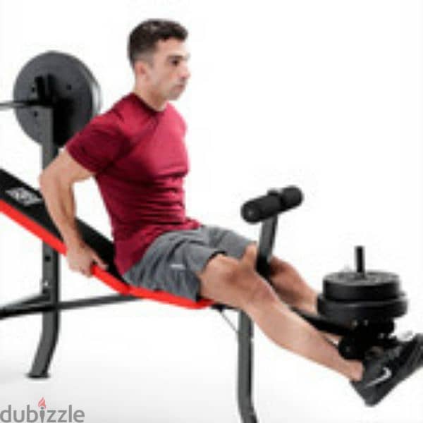 MARCY bench with 100lb weights set 2