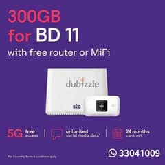 STC , 5G Data Sim + Free Mifi or Router