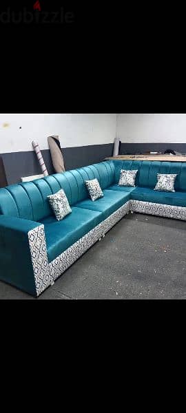 New fabricated 5 mtr L shape sofa with coffee table 75 BHD. 39591722 3