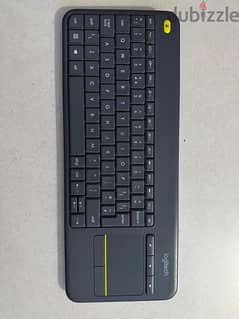 Logitech k400+ keyboard with touchpad