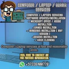 Computer / Laptop / Repair services