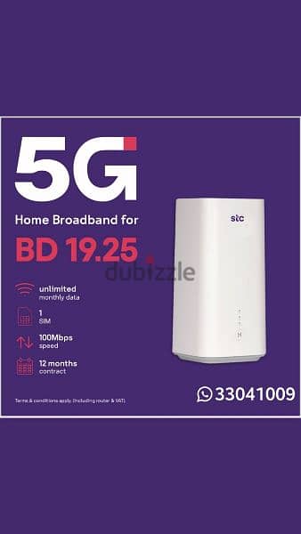 STC Data Sim + Free 5G Mifi or Router 3