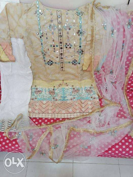 New, Stitched Pakistani Dress 0