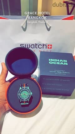ساعة سواتش المحيط الهندي blancpain اصلية مع الضمان وكامل الرفقات