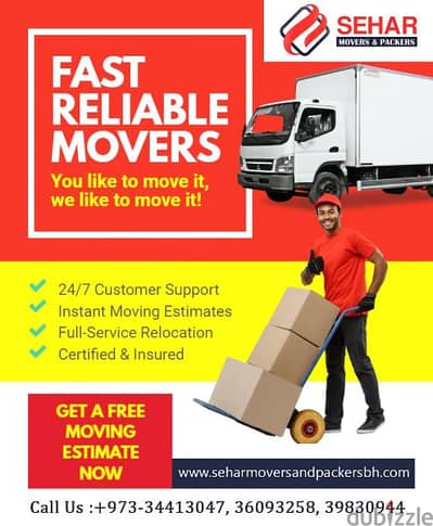 Transfer household items storage service Transportation service