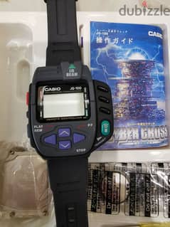 super rare casio jg100 game and remote control watch