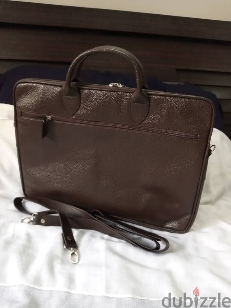 Laptop leather bag 1