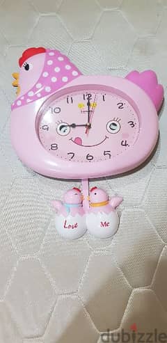 Hen and Egg children room clock 0