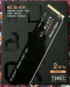 WD_BLACK SN850X 2TB M. 2 NVMe SSD (PCIE Gen 4) (NEW)