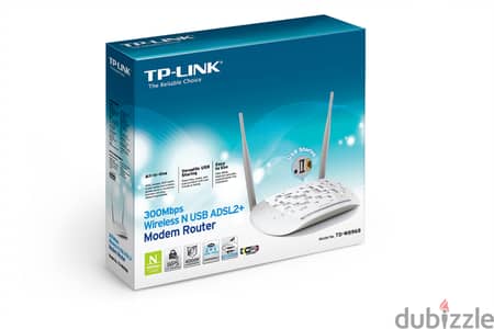 تي بي لينك موزع إنترنت - TP-Link 300Mbps Wireless Router (TD-W8968)