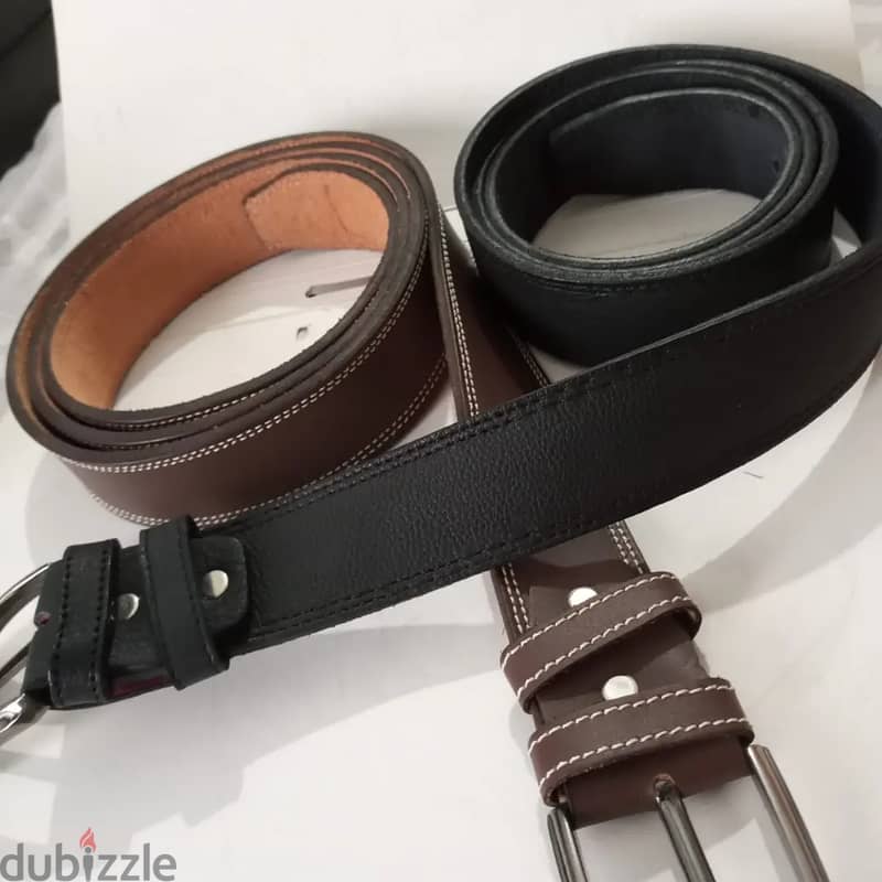 Men Dress pant belts / jeans belts genuine leather 5