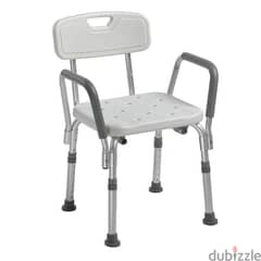 Bathroom seat chair height adjustable with side rails 0