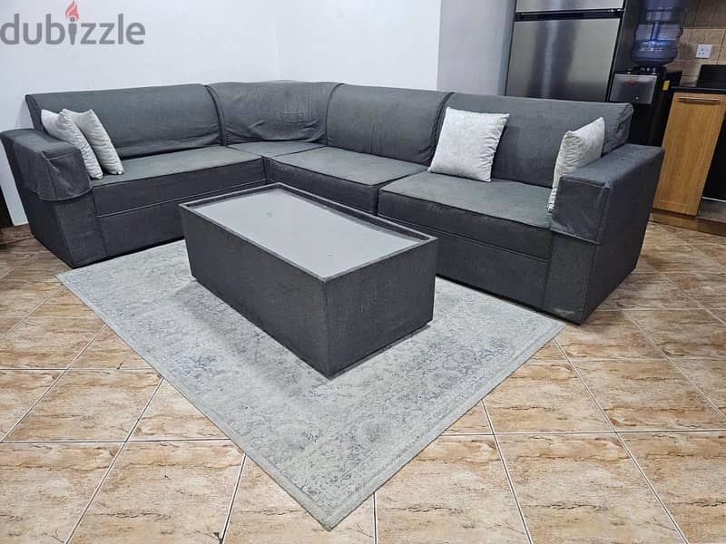 L shape store sofa dubizzle