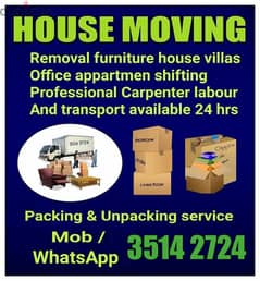 HOUSE SHFTING Relocation Moving Fixing DELIVERY. . . 35142724