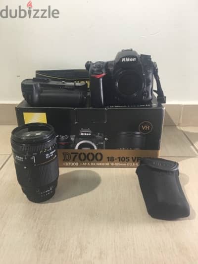 nikon d7000 battery grip + lens 35-135 mm