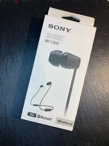 SONY Wl-C200 Wireless IN- Ear Earphones 0