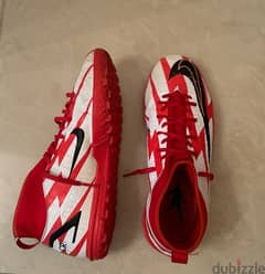 Nike Mercurial CR7 Red and White Football Shoes 0