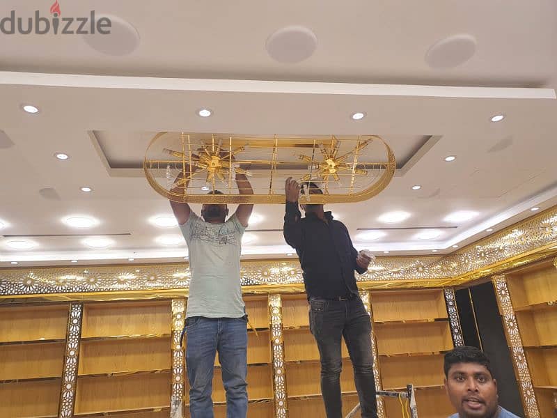 #Chandelier light service #chandelier lights fixing all over the BH 3