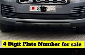 4 digit car number plate