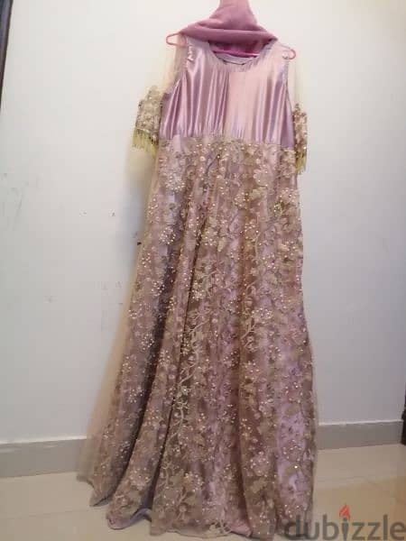 beautiful party gown. . heavy embroded on sale orignal ptice 25 bd 0